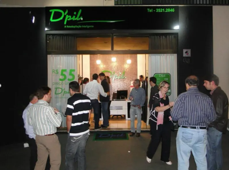 Inauguração da franquia de estética