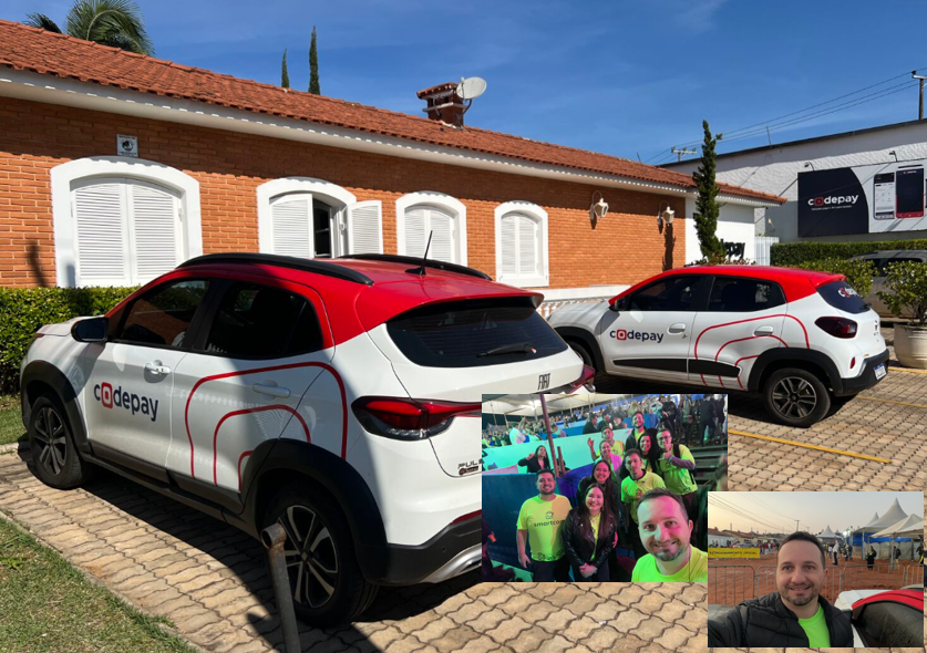 Frota de carros plotados da Codepay