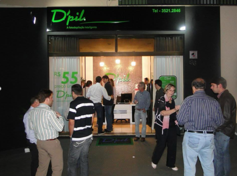 Inauguração da franquia D'pil de fotodepilação