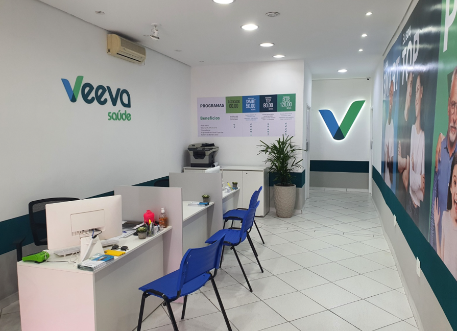 Recepção da Veeva Saúde